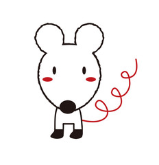 お洒落なネズミさん