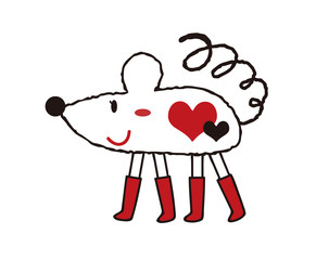 お洒落なネズミさん