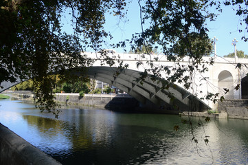 bridge over the river at Sochi, Russia