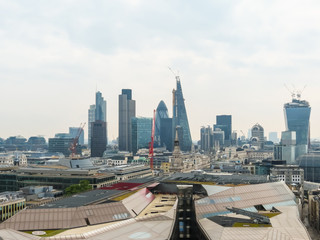 Naklejka na ściany i meble London skyline. Aerial view of the London city