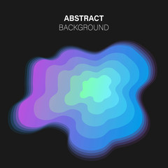 Trendy vector futuristic abstract background