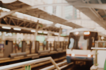 Blur capital town many buildings in city with high technology transportation system