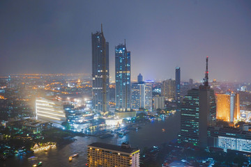 Bangkok, Thailand - 27-10- 2018 :  construction "Icon Siam" Bangkok, newest shopping mall which will have the grand opening in The November in Thailand.