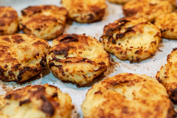 Potato baked latkes