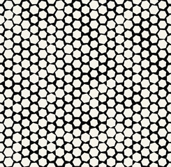 hexagon halftone seamless minimal design pattern, geometric background print texture