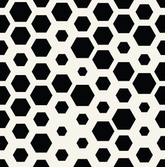 hexagon halftone seamless minimal design pattern, geometric background print texture