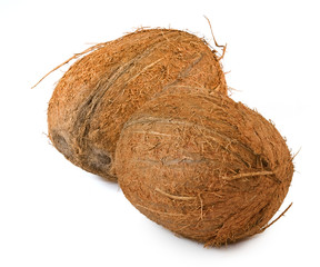 isolated image of coconut closeup