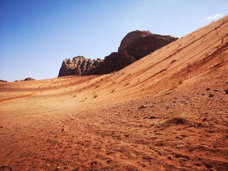 Fototapeta na wymiar sandune in a rocky desert