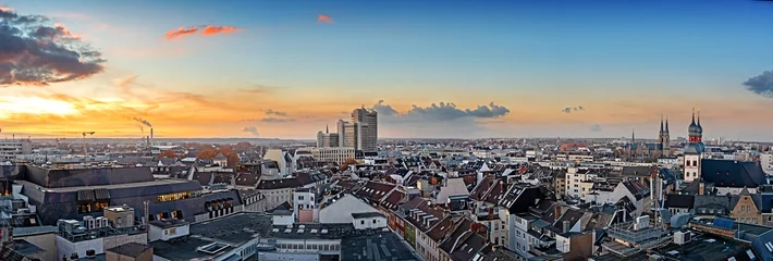 Foto auf Alu-Dibond Luftbild Panorama von Bonn © Stefan Körber