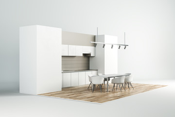 Abstract modern kitchen