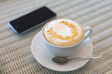 caramel macchiato hot coffee drink sweet tasty