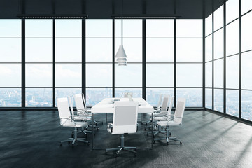 Clean meeting room interior