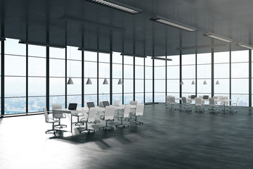 Contemporary meeting room interior