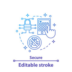 Digital security concept icon