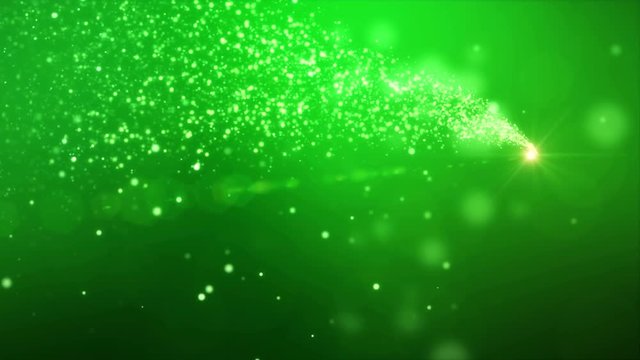 Video Animation - Partikel, Bokeh, Hintergrund, gr&uuml;n