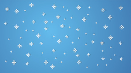 Winter background with snowflake