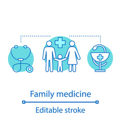 Family medicine concept icon