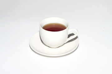 Coffee white cup on white background