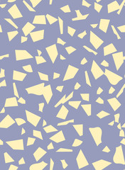 Trendy seamless terrazzo pattern. Abstract texture marble flooring vector illustration