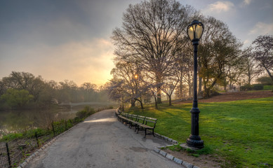 Central Park, New York City in spring