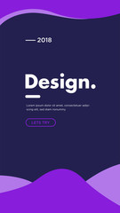 Modern Mobile UI Background template vector