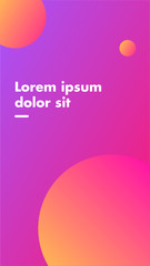 Modern Mobile UI Background template vector