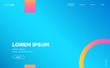Modern gradient Web UI design background