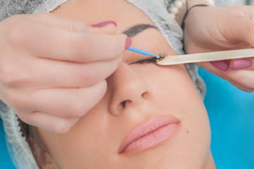 Eyelash extension making process by lashmaker