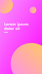 circle minimalism gradient ui design background