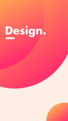 Mobile background gradient ui design