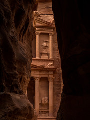 The Treasury in Petra Jordan.