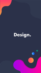 Mobile fluid background gradient