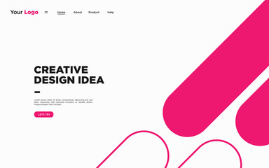 Modern minimalist web design