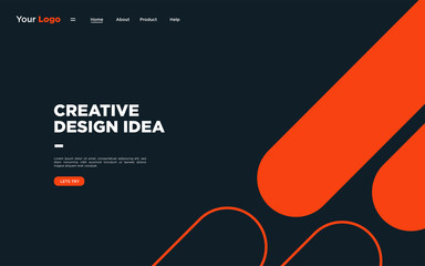 Modern minimalist web design