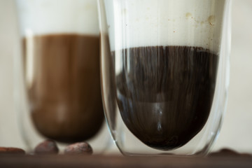 Coffee with milk foam