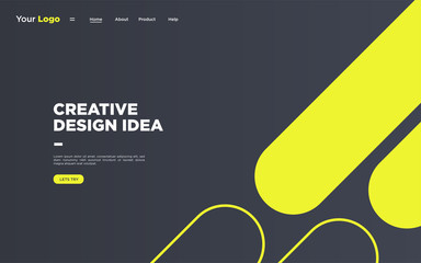 Modern minimalist web design