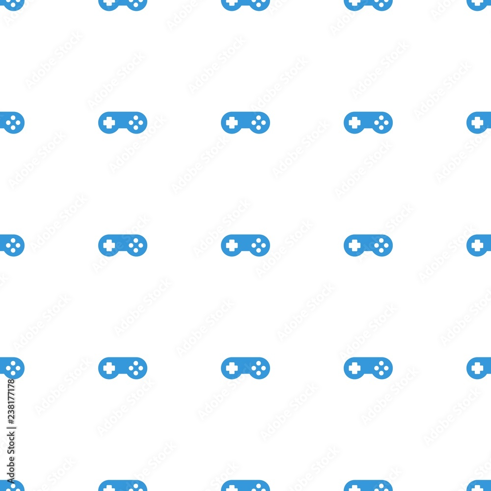 Aufkleber joystick icon pattern seamless white background. Editable filled joystick icon. joystick icon pattern for web and mobile.