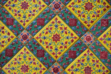 Abstract background ceramic tiles thai style