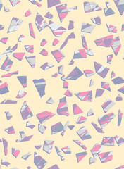 Trendy seamless terrazzo pattern. Abstract texture marble flooring vector illustration