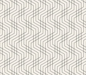 Vector seamless geometric pattern. Modern simple abstract texture. Repeating thin lines trellis.