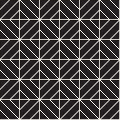 Vector seamless geometric pattern. Modern simple abstract texture. Repeating thin lines trellis.