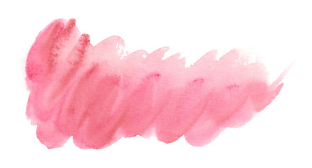 Light pink backdrop painted in watercolor on clean white background