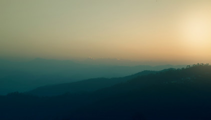 Sunrise over Smoky Mountains