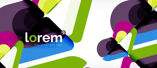 Abstract background multicolored geometric shapes modern design