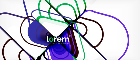 Geometric abstract background