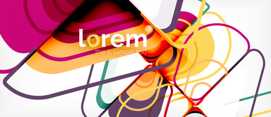 Geometric abstract background