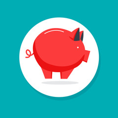 Piggy bank icon