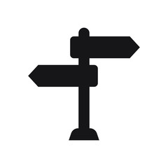 Signpost vector icon