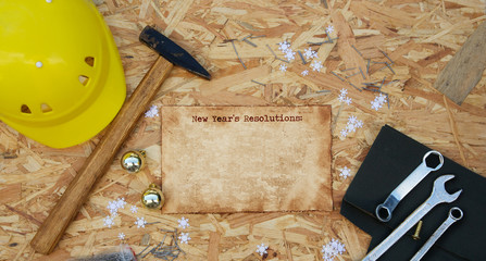 New Year's Day resolution for simple workers. Background.