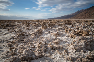 Badwater Basin in Death Valley in California